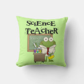カエルの科学の教師 クッション (正面)
