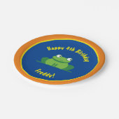 カエルの紙皿の動物の誕生会 ペーパープレート (アングル)