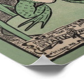 カエルの脚ラグシートミュージックポスタープリントヴィンテージ ポスター (角)