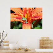 カエルの花 ポスター (キッチン)