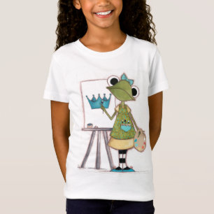 カエルの芸術家-子供のTシャツ Tシャツ