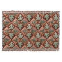 カエルの葉のフリンジ付きスローケット