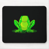 カエルの衣装ハロウィーングリーントートキッズメンズウィメンズB マウスパッド (正面)