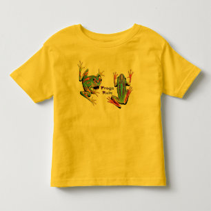 カエルの規則の幼児のTシャツ トドラーTシャツ