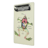 カエルの解剖パーソナライズされた学 ミニクリップボード (アングル2)