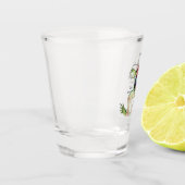 カエルの解剖学のイラストレーション ショットグラス (左)