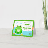 カエルの誕生日パーティーありがとう サンキューカード (正面)