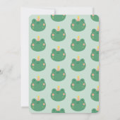 カエルの誕生日パーティーに飛び乗る 招待状 (裏面)