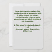 カエルの誕生日パーティーに飛び込む 招待状 (裏面)