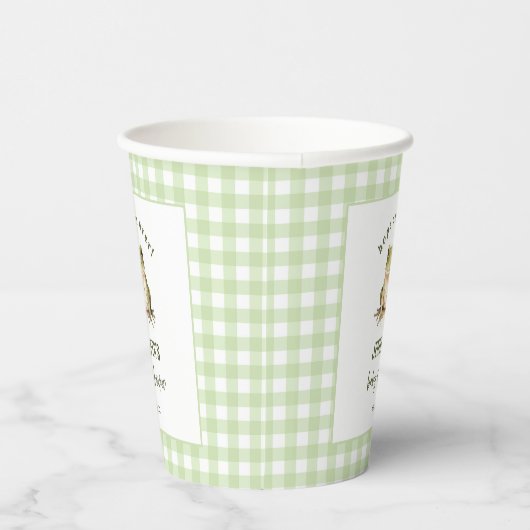 カエルの赤ちゃんシャワーの上に希望 紙コップ (右)