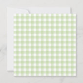 カエルの赤ちゃんシャワースクエアを乗り越える 招待状 (裏面)