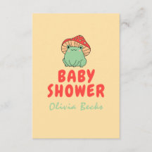 カエルの赤ちゃんシャワー付きききのこ