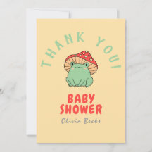 カエルの赤ちゃんシャワー付きききのこ