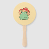 カエルの赤ちゃんシャワー付きききのこ ハンドファン (裏面)