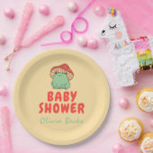 カエルの赤ちゃんシャワー付きききのこ ペーパープレート (パーティー)