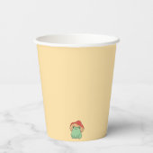 カエルの赤ちゃんシャワー付きききのこ 紙コップ (裏面)