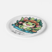 カエルの赤ちゃんシャワー ペーパープレート (アングル)