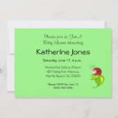 カエルの赤ちゃんシャワー 招待状 (裏面)