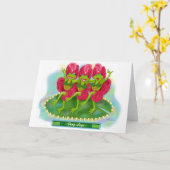 カエルの足 カード (黄色い花)