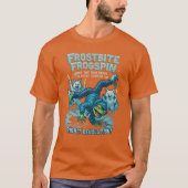 カエルの面白いカエルバイトTシャツ Tシャツ (正面)