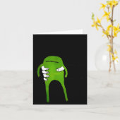 カエルの面白いミームを受け入れろ カード (黄色い花)