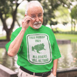 カエルの駐車場のみおもしろい記号 Tシャツ<br><div class="desc">カエルへの愛とパパのジョークへの感謝を同時に表示するこのグラフィックおもしろいティーは、通りサインスタイルイラストレーションを備え、メッセージがカエルのイラストレーションと一緒にFROG駐車場を他のすべての人々がTOADされる。</div>