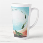 カエルの驚くべきライフサイクル カフェラテマグ (右)