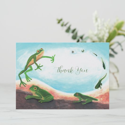 カエルの驚くべきライフサイクル サンキューカード (スタンド正面)