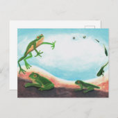 カエルの驚くべきライフサイクル シーズンポストカード (正面/裏面)