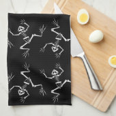 カエルの骨組 キッチンタオル (四つ折り)