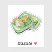 カエルの魔女のつま先でシェークスピアを綴る シール (シート)