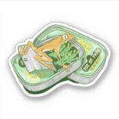 カエルの魔女のつま先でシェークスピアを綴る シール (正面)