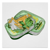 カエルの魔女のつま先でシェークスピアを綴る ポスター (正面)