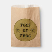カエルの魔女のポションラベルのつま先 フェイバーバッグ (正面)