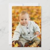 カエルの1歳の誕生日 プリンセス ベイビー キッズ パーティー 招待状 (裏面)