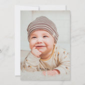 カエルの1歳誕生日パーティー カエル 熱帯の野生生物 招待状 (裏面)