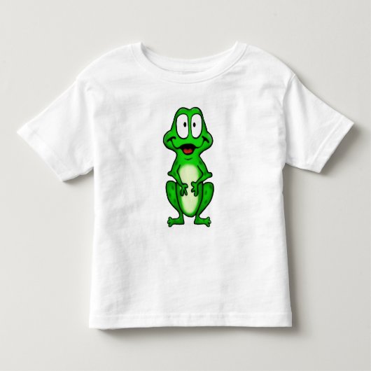 カエルのTシャツ トドラーTシャツ (正面)