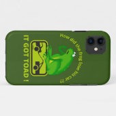 カエルはどうして車を失ったの? それはとうだい(Toad:イボガエル)になったんだ! Case-Mate iPhoneケース (裏面(横))