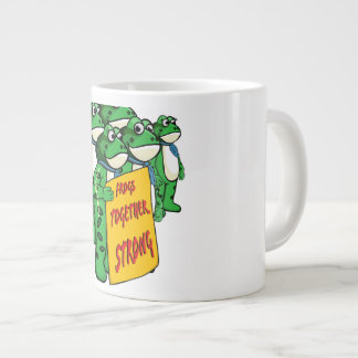 カエルは一緒に強し ジャンボコーヒーマグカップ