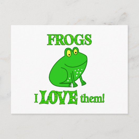 カエルは彼らを愛している ポストカード (正面)