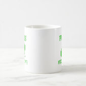 カエルは私を幸せにさせます コーヒーマグカップ (中央)