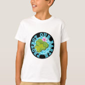 カエルは私達の地球のTシャツおよびギフトを保護します Tシャツ (正面)