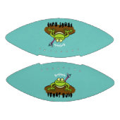 カエルは緑のおもしろいカエルの漫画を支配 アメリカンフットボール (パネル)