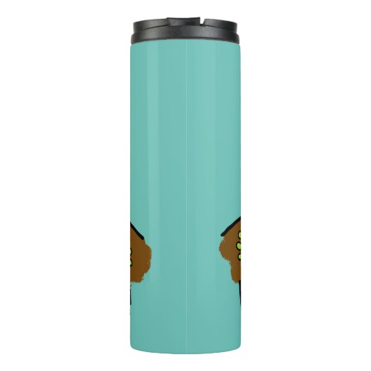 カエルは緑のおもしろいカエルの漫画を支配 タンブラー (裏面)