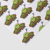 カエルは緑のおもしろいカエルの漫画を支配 薄葉紙 (詳細)