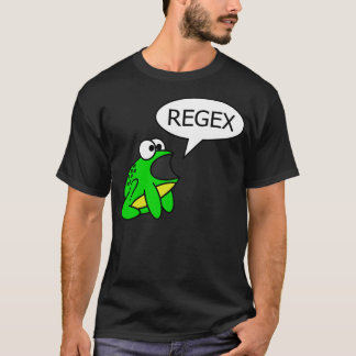 カエルは言います"Regex "を Tシャツ