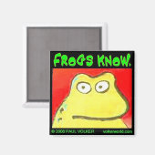 カエルは$ 3.00を知っている マグネット (正面/裏面)