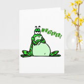 カエルものは何でも カード (黄色い花)