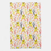 カエルよくはしゃぐ類 キッチンタオル (縦)