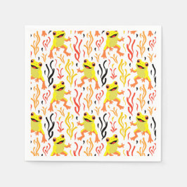 カエルよくはしゃぐ類 スタンダードカクテルナプキン